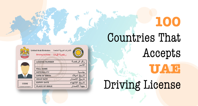 100 Valid Countries That Accepts UAE Driving License
